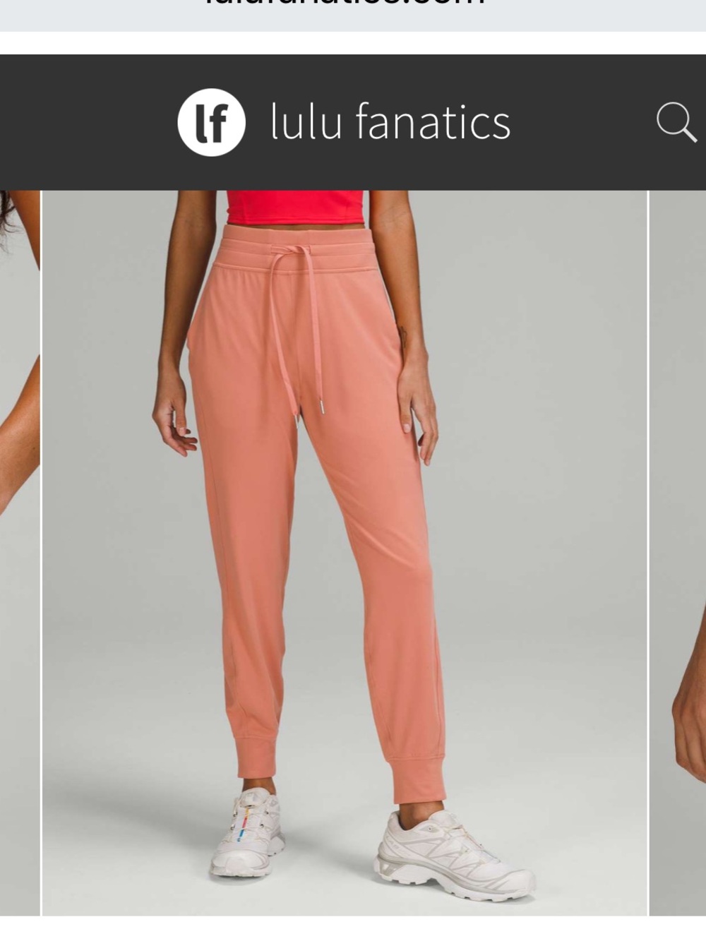 NWT Lululemon Ready to Rulu High-Rise Jogger Sz 0 Pink Savannah